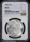 1902-O $1 Morgan Silver Dollar NGC MS 63 | Uncirculated UNC