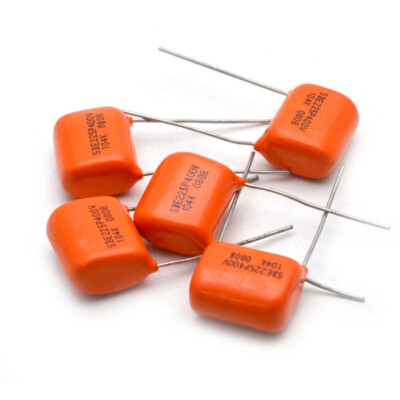 Condensatore MKP Orange 0.047 µF 400V – Assiale In Polipropilene Per Chitarra E Basso, 1 Pezzo