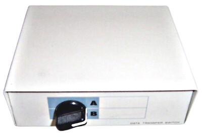 2-WEGE MANUELLER CENTRONICS DATENÜBERTRAGUNGSSCHALTER - VINTAGE + KOSTENLOSES KABEL