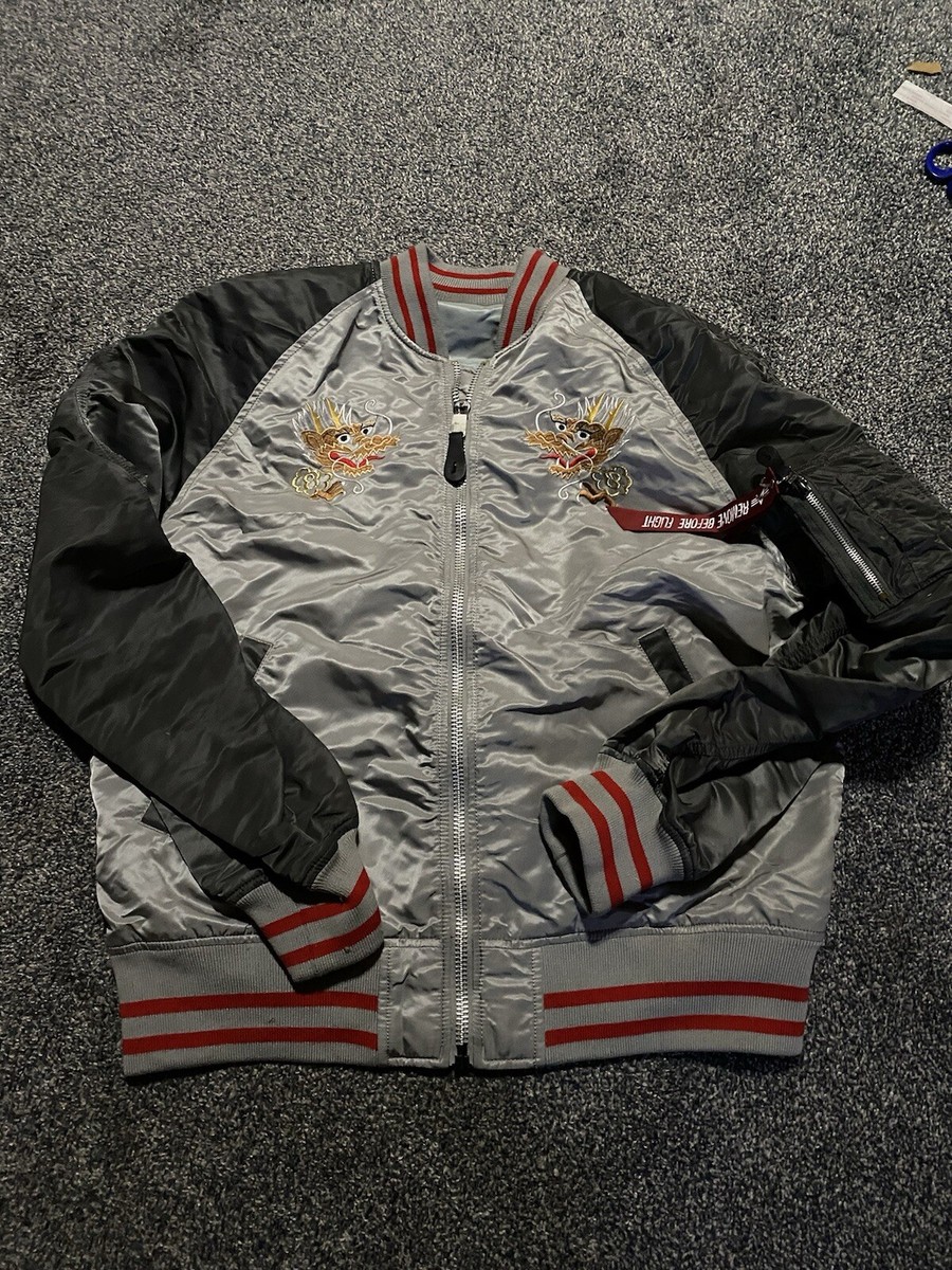 MA-1 Souvenir Double DRAGON JACKET # 257/306 ALPHA INDUSTRIES 2XL