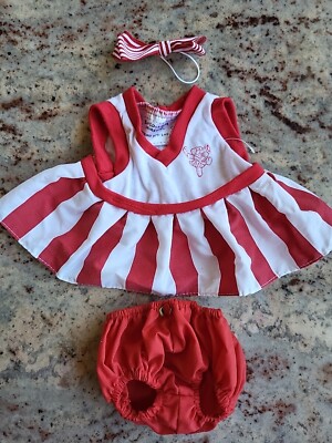 Build A Bear Clothes, Cheerleader Outfit Fits Size 16''  Red Clean Bow Skirt