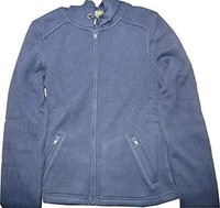 Fleecejacke Mit Kapuze Von Eddie Bauer - Navy Blau Gr. Xs Neu