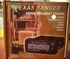Texas Ranger SRA-FC393 Blue 6 Digit Plug Play Plug Digital Frequency Counter NEW