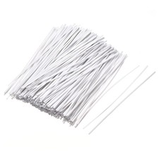 4 Inches Plastic Twist Ties Reusable Cable Cord Wire Ties White 500pcs for Candy