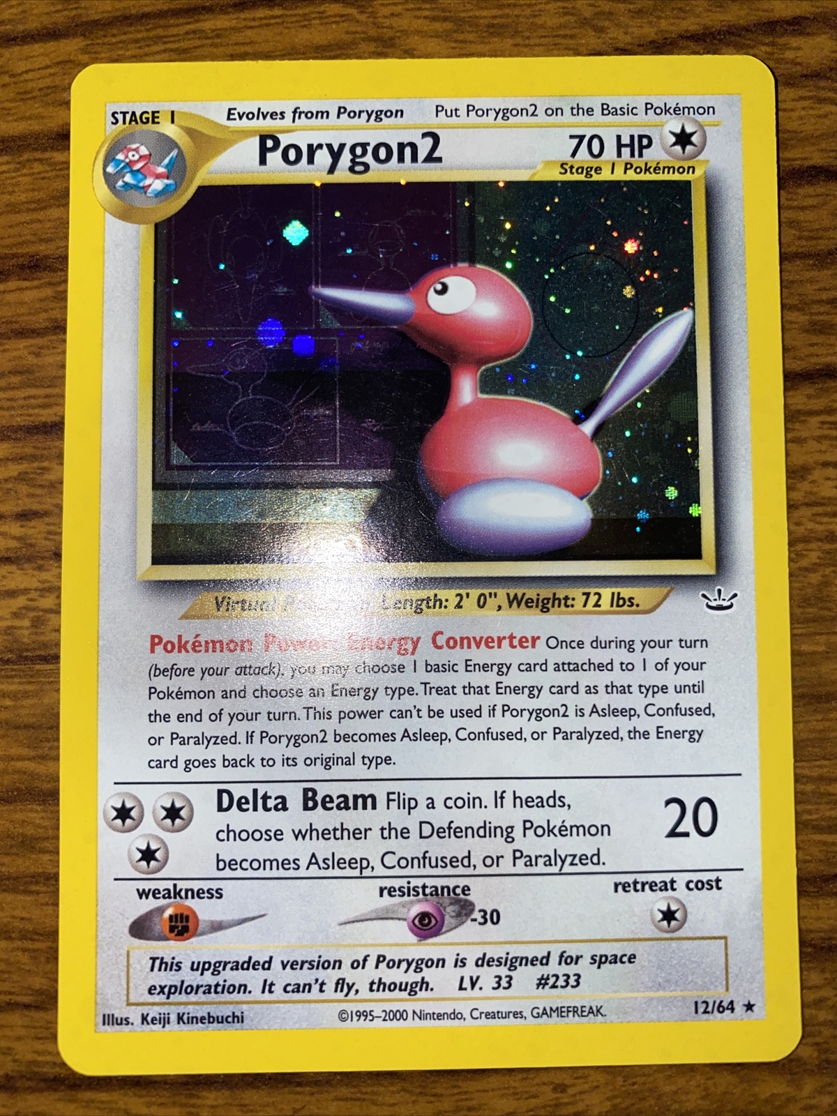 Pokemon - Porygon2 - HoloFoil Rare! - Neo Revelation 12/64