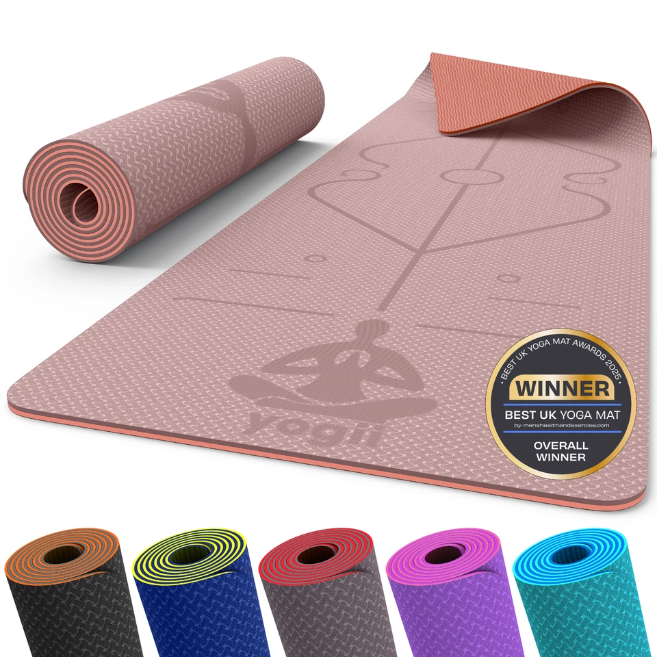 Yoga Mat Non Slip 6mm Thick Exercise Mat for Men and Women Home Gym Workout UK - Image 3 of 4