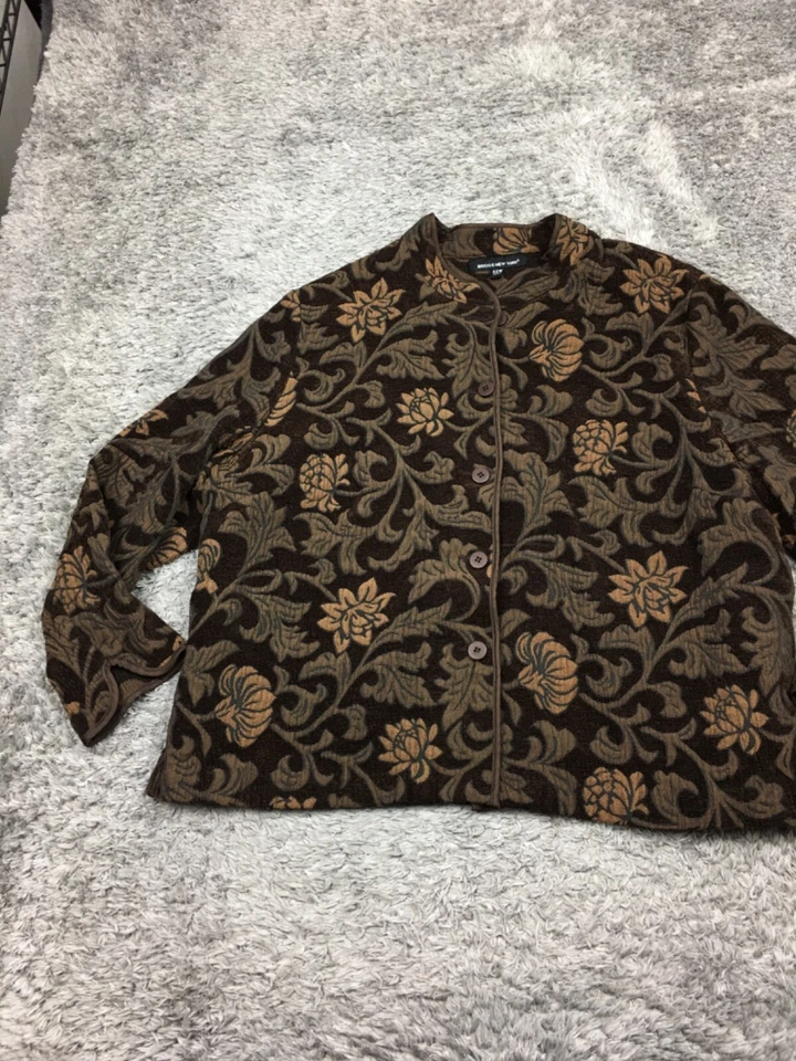 Chaqueta vaquera Life In Progress para mujer talla pequeña de gran tamaño azul con botones Foto 3 de 4