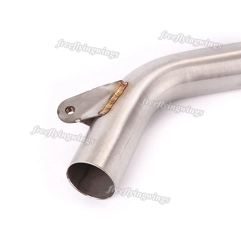 Motorcycle Exhaust Mid Link Pipe Slip-on Escape For Yamaha FZ6 FAZER FZ6 2007-11 Foto 3 de 4