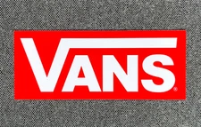 VANS Off The Wall Skateboard Sticker LARGE 8" White/Red sk8