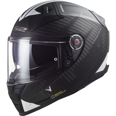 LS2 Motorcycle Helmet Size S Vector II 2 Splitter FF811 Black-White