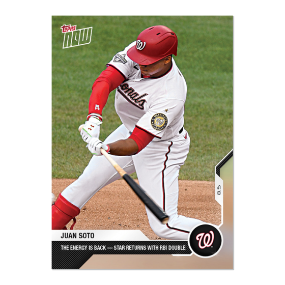 Juan Soto MLB TOPPS NOW Card 57 Print Run 588 EBay