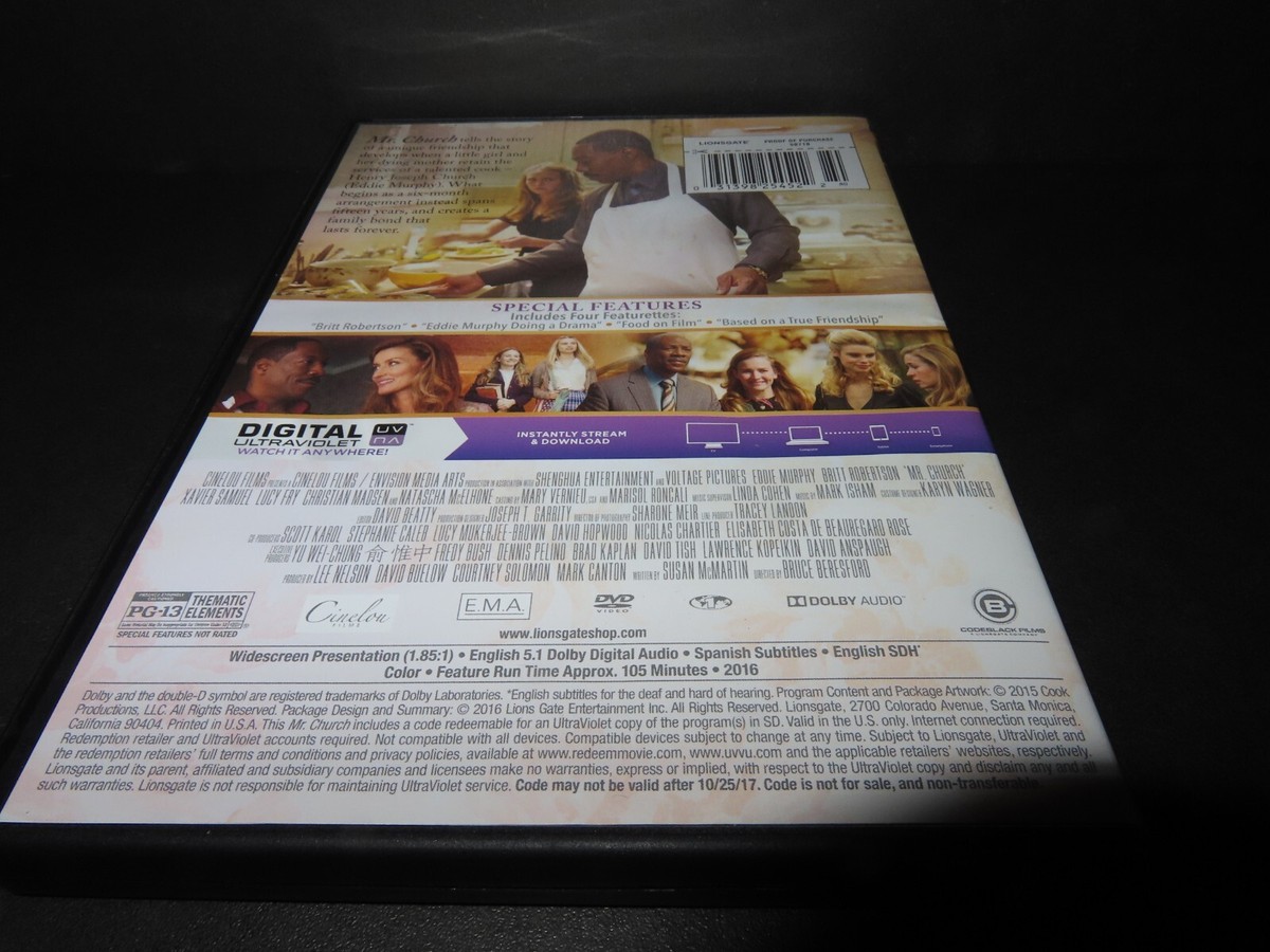 MR CHURCH-Cook Eddie Murphy hired for six months, stays on for 15