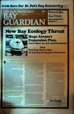 San Francisco Bay Guardian March 14 1973 Dan O'Neill Jackson Pollock Airport
