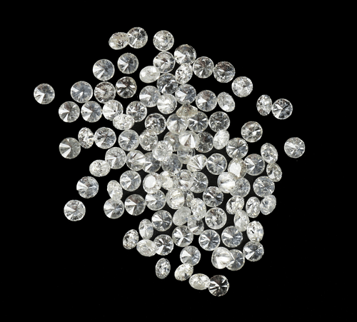 Lote de 25 piezas de diamantes redondos sueltos naturales G H blancos I1 I3 claridad - Imagen 5 de 10