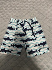 Gymboree Boys Shark Swimming Trunks Shorts Sz 5