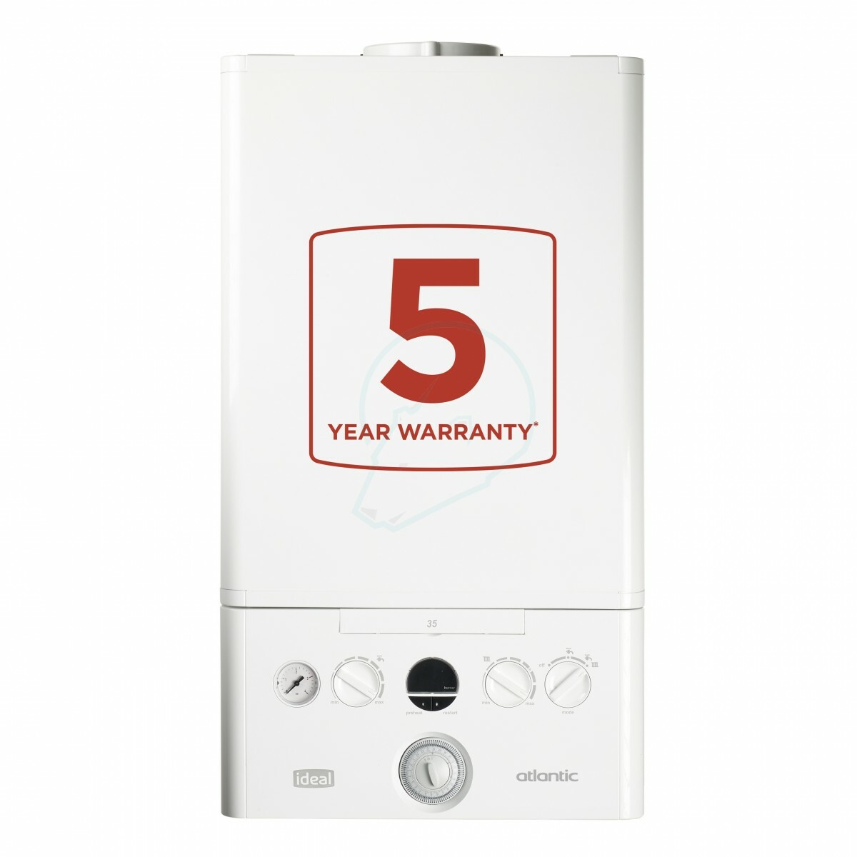 CHEAP Ideal Atlantic Logic 35kW Combi Boiler with Flue Clock