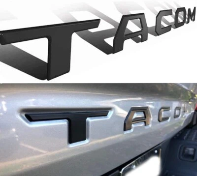 3D Tailgate Insert Letters Emblem For 2016-2023 Tacoma Rear Decals, Matte Black - Bild 1 von 4