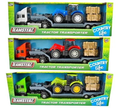 Teamsterz Farm Tractor Toys Transporter Playset Diecast Vehicle Boys Playset NEW