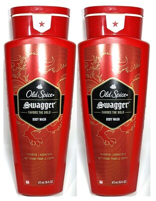 (2 Pack) Old Spice - SWAGGER BODY WASH - Cedarwood - 16 oz - PRIORITY MAIL