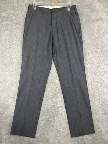 Brooks Brothers Red Fleece Pants Men's 30x30 Gray Wool Blend Dress