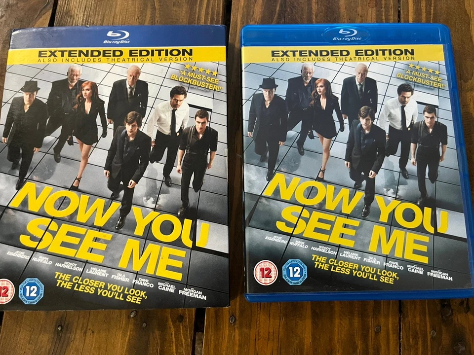 Now You See Me (Blu-ray, 2013) Extended Edition. Michael Caine, Morgan Freeman - Image 3 of 3