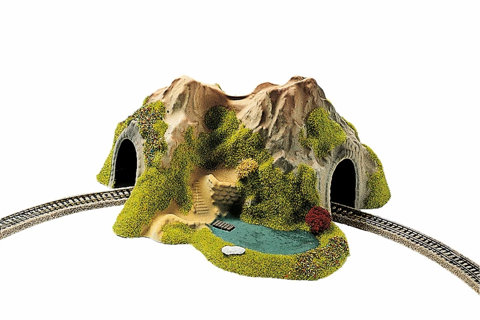 Noch 34660 Accessoires Échelle N Tunnel À Voie Unique Courbe Avec Lac - Photo 1/1