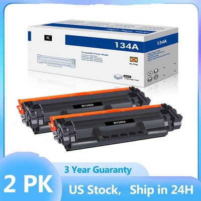 2PK W1340A Toner Cartridge For HP 134A LaserJet M209dw MFP M234sdw [No Chip]