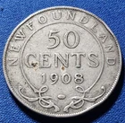 1908 Newfoundland 50 Cents — photo from another recent sale