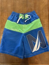Nautica Boys Swim Trunks Size L 14-16 Lined Pockets Elastic Waist Drawstring