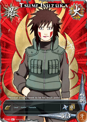 Tsume Inuzuka - N-1163 - Common - 1st Edition - Foil Shattered