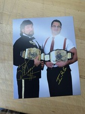 Signed 8x10 Autographed Ted Tibiase IRS Mike Rotunda Dual Signature