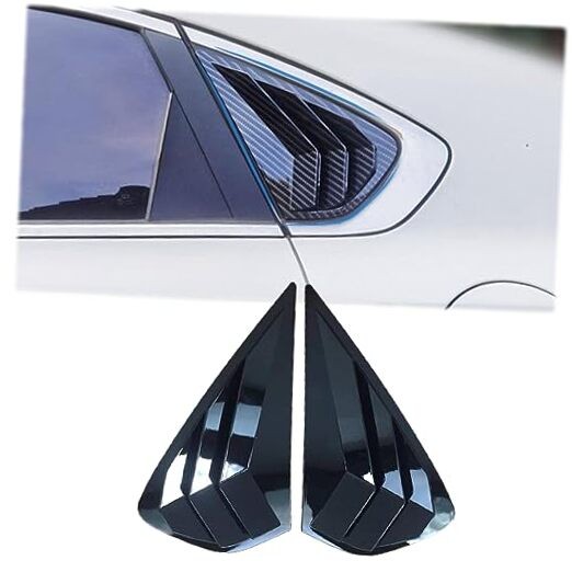 2PCS Black Rear Window Louvers Air Vent Scoop for 2019-2024 Forte