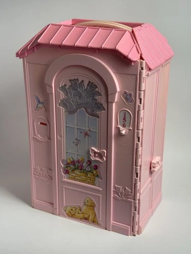 Vintage Barbie Playhouse with Bathtub, Bedroom, and Vanity