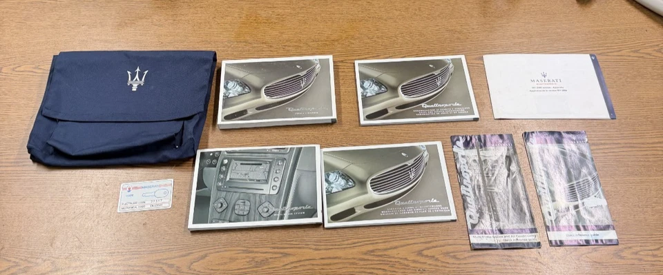 Manual Del Propietario Del Maserati Quattroporte 2003-2013 Con Estuche OEM - Imagen 2 de 4