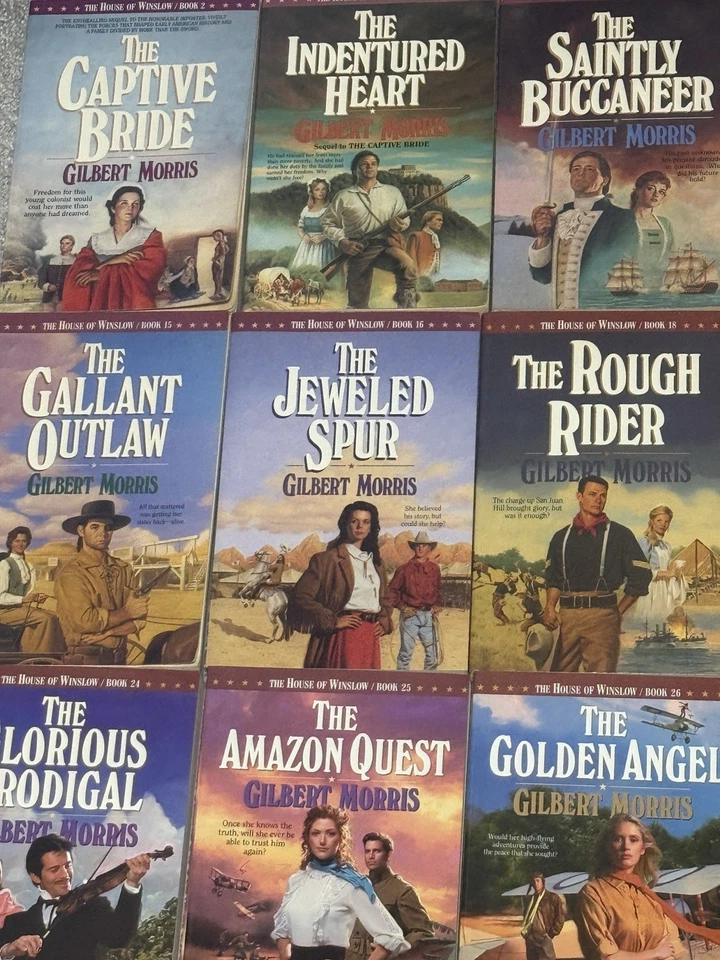 32 Gilbert Morris Christian Historical Romance Inspiration Books House Winslow - Image 2 of 4