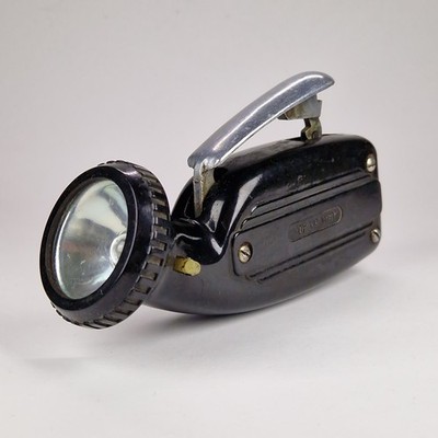Vintage Soviet Flashlight ZIP B-44 Zhuchok Dynamo Hand Lamp