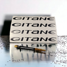 lot 4 stickers autocollant gitane vélo bike decal sponsor deco