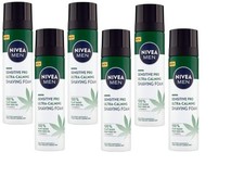 NIVEA Men Shaving Foam Sensitive Pro Ultra-Calming, 200 ml (Pack of 6)
