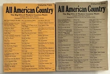 All American Country Songbooks Vol. 1 & 2 Creative Concepts, Big Hits