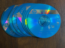 Lot of 10 Blue HP Blank CD-R 52X 700 MB 80 Minute