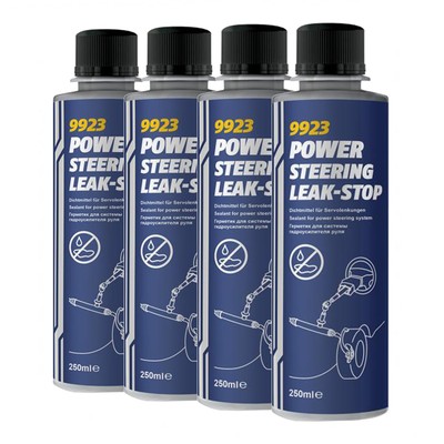 MANNOL Power Steering Leak-Stop Servolenkungs-Leck-Stop, 4x250 ml
