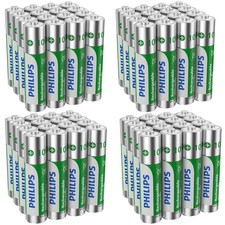 Philips 64Pcs Rechargeable AAA Battery 1.2V HR03 1000mAh Ni-MH for Solar Lights