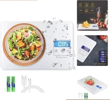 Megawise 33lb Waterproof Kitchen Food Scale - with Multi-Unit Conversion (D2)
