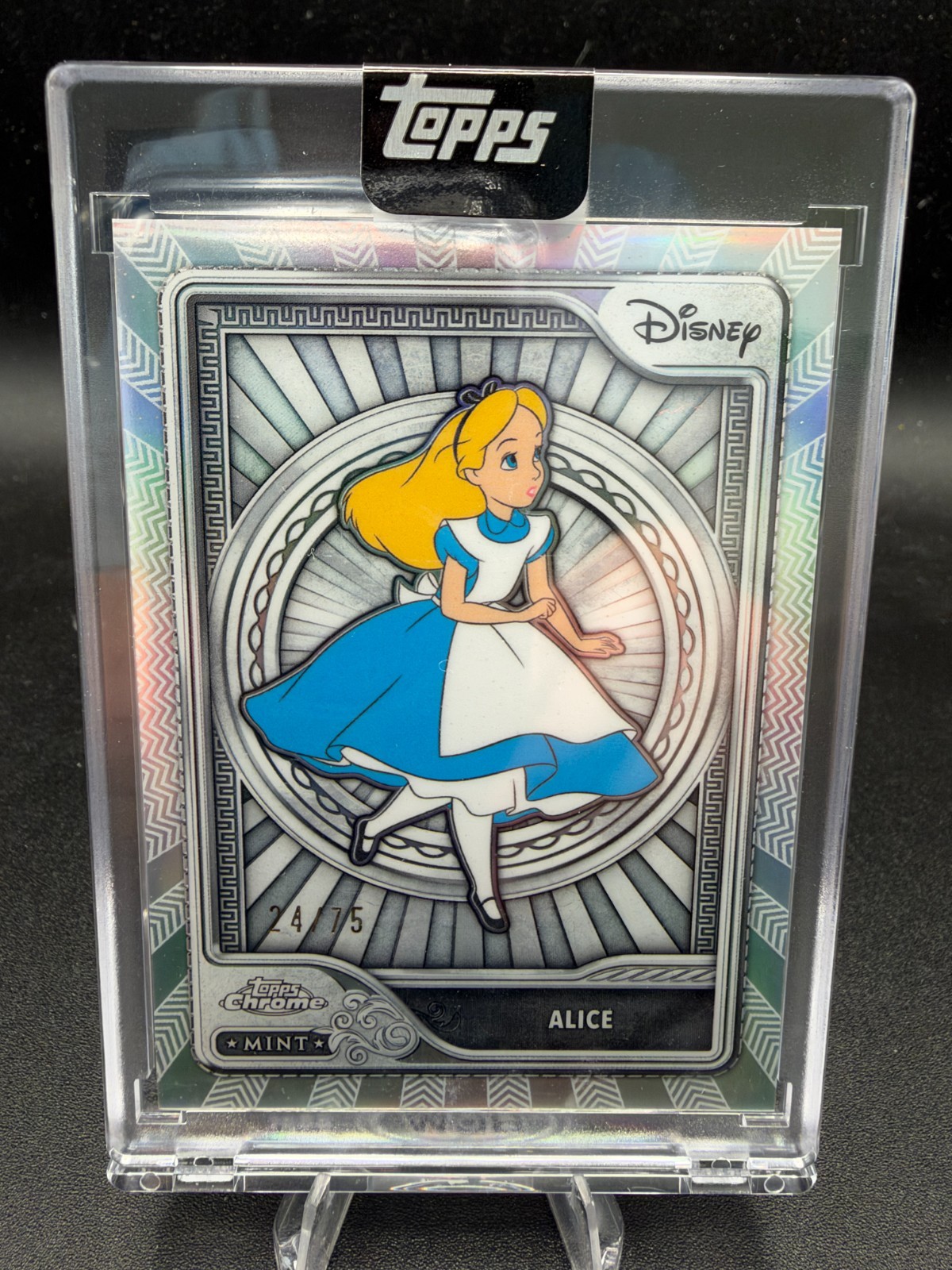 2026 Topps Mint Disney NYCC Alice Green Mint Foil /75 #54 Encased 24/75