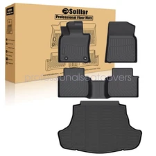 TPE Floor Mats Liners & Trunk Cargo Liner Set For 2018-2024 Toyota Camry FWD New