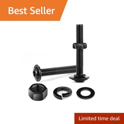 SG TZH M8x40mm Black 20pk Flanged Button Screws