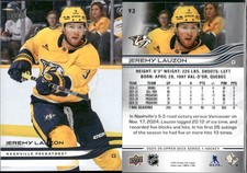 🏒 2025-26 Upperdeck Series 1 - Jeremy Lauzon Predators #93