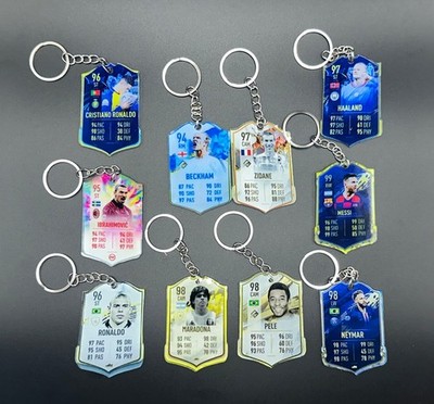 3D Soccer Player Card Keychain
