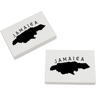 2 x 45 mm ''Jamaika Karte'' Radiergummis / Gummis (ER00056871)