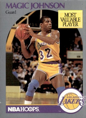 1990 Hoops Team Night Los Angeles Lakers #NNO Magic Johnson